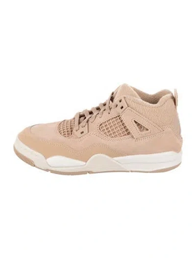 Pre-owned Jordan Babies' Kids' Leather 4 Retro Mid-top Sneaker In Neutrals