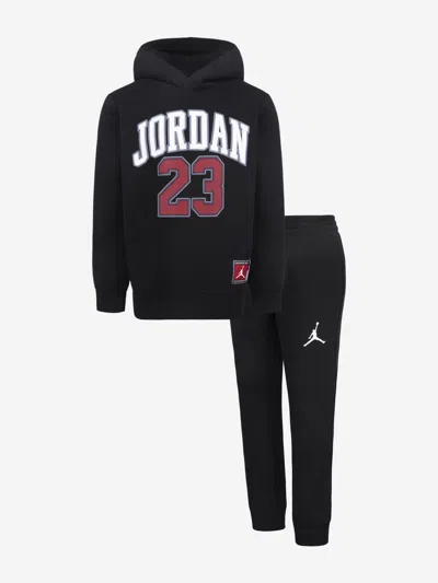 Jordan Kids Logo Tracksuit In Black