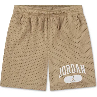 Jordan Kids' Mesh Pe Shorts In Nude