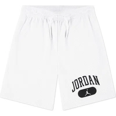 Jordan Kids' Mesh Pe Shorts In White