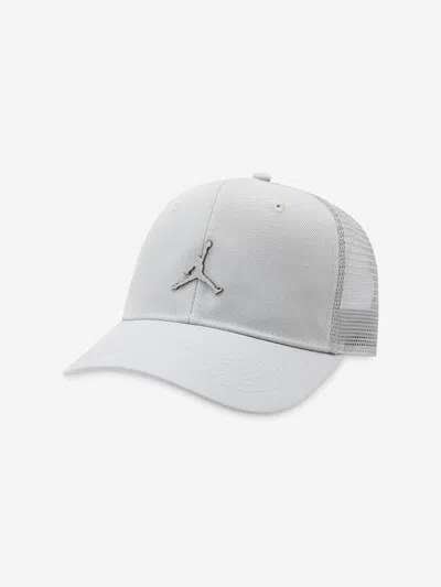 Jordan Kids Metal Jumpman Trucker Cap In White