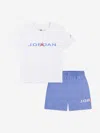 Jordan Kids Mj Baseline Mesh Short Set In White