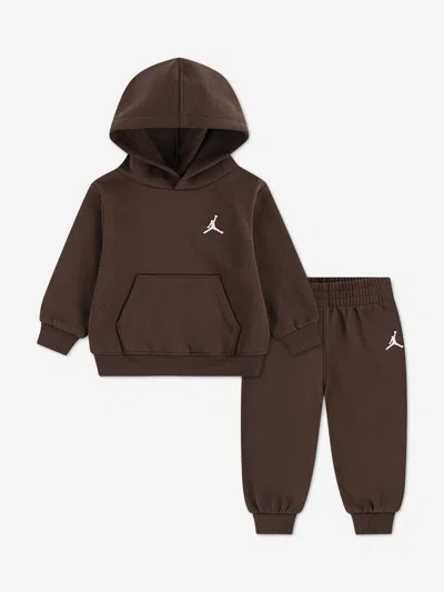 Jordan Kids Mj Brooklyn Fleece Po Tracksuit In Brown