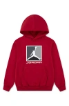 Jordan Big Boys Essentials Baseline Pullover Hoodie In Red