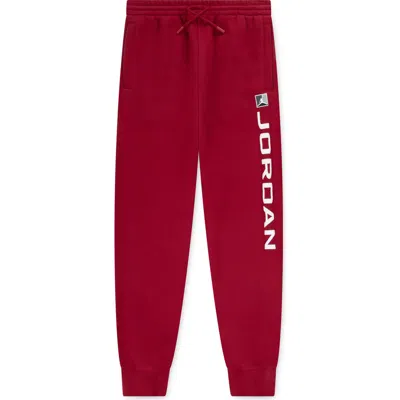 Jordan Kids' Mj Essentials Fleece Graphic Joggers In Red