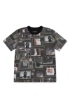 Jordan Flight Essentials Big Kids' Boxed Logo 3.0 T-shirt In Gray