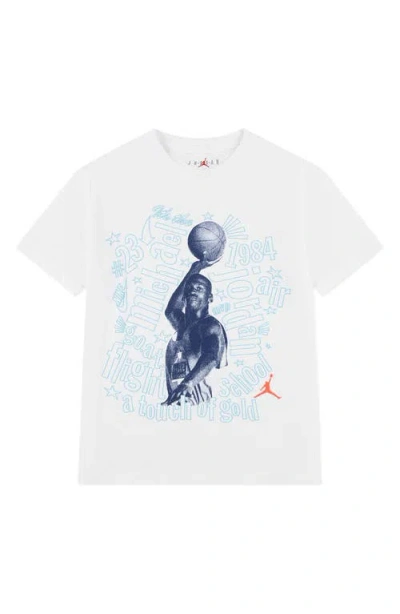 Jordan Kids' Mj Flight Scrabble T-shirt In White