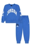 Jordan Kids' Mj Mvp Fleece Sweatshirt & Joggers Set In Blue