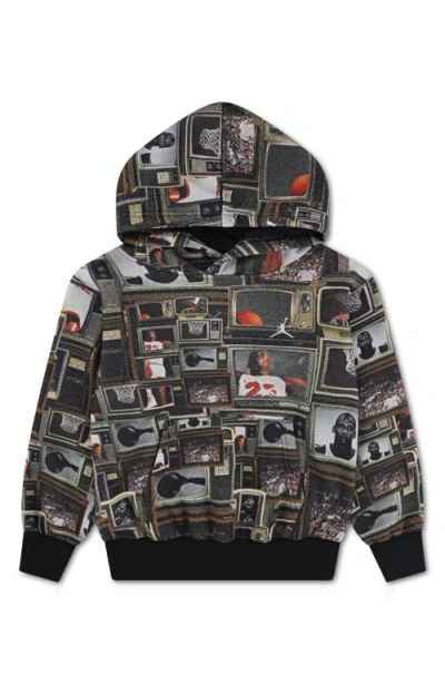 JORDAN JORDAN KIDS' MJ PRINT BROOKLYN FLEECE HOODIE