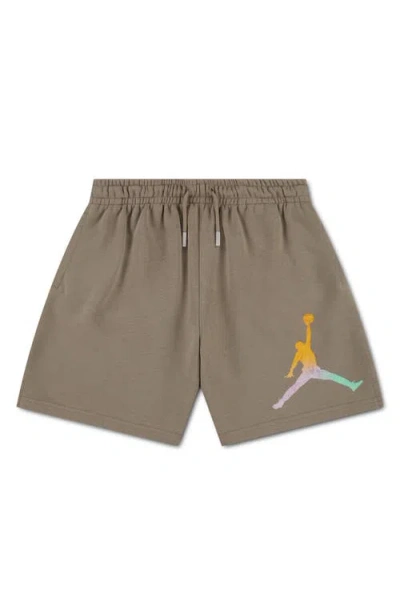 Jordan Kids' Mj World Tour Drawstring Shorts In Brown