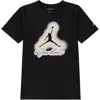 Jordan Little Boys Airbrushed Short Sleeve T-shirt In Black