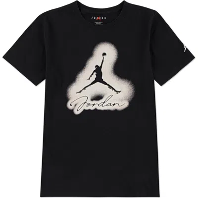 Jordan Kids' Little Boys Airbrushed Short Sleeve T-shirt In Black