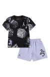 Jordan Little Kids' Mvp Ring 2-piece Shorts Set In Indigo Haze