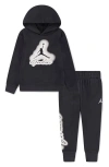 Jordan Kids' Mvp Jumpman Hoodie & Joggers Set In Off Noir