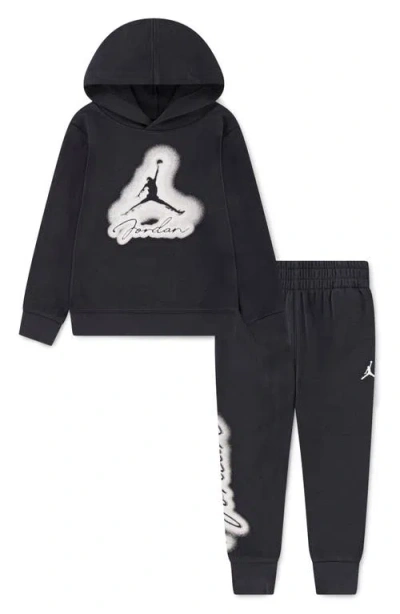 Jordan Kids' Mvp Jumpman Hoodie & Joggers Set In Off Noir