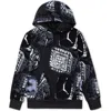 Jordan Mvp Big Kids' Fleece Printed Pullover Hoodie In Off Noir