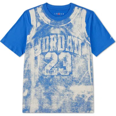 Jordan Kids' Mvp Trompe L'oeil T-shirt In Blue