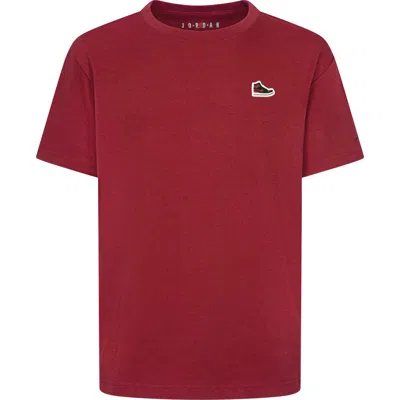 Jordan Kids' Patch T-shirt In Burgundy