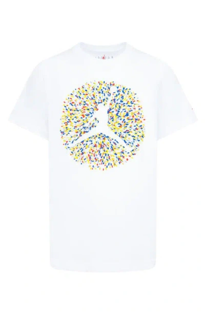 Jordan Kids' Boys   Poolside Jumpman Short Sleeve T-shirt In White/yellow