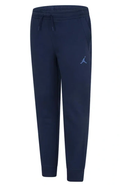 Jordan Kids' Big Boys "see Me Shine" Fleece Pants In Midnight Navy