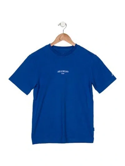 Pre-owned Jordan Kids' Short Sleeve T-shirt In Blue