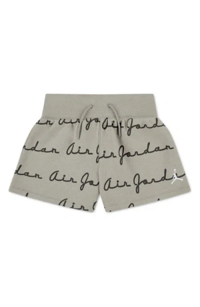 Jordan Kids' Signature Graphic Script Shorts In Green