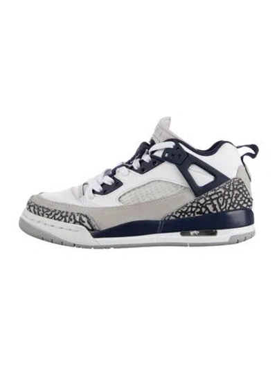 Pre-owned Jordan Kids' Spizike Low Georgetown Sneaker In White