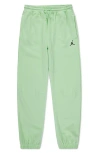 Jordan Dri-fit Sport Big Kids' Statement Hoop Fleece Pants In Vapor Green