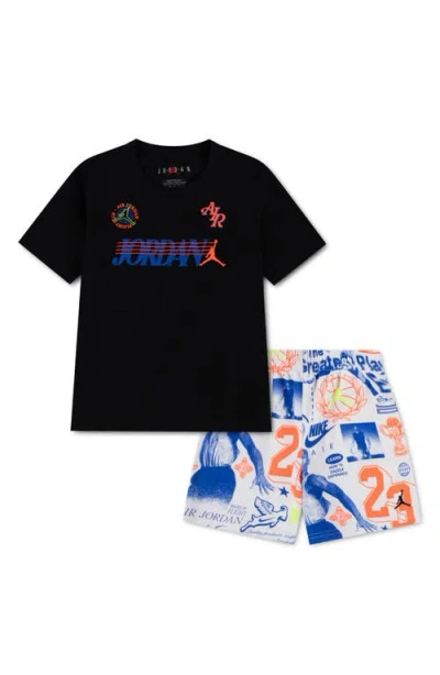 Jordan Kids' Sports Club T-shirt & Shorts Set In Multi
