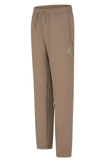 Jordan Kids' Textured Knit Athletic Pants In Brown