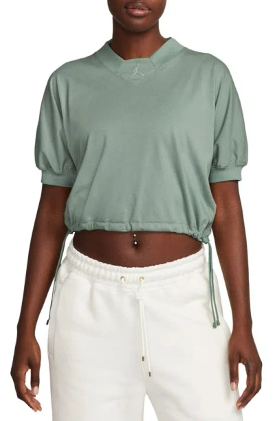 Jordan Women's  Knit Cropped Top In Green