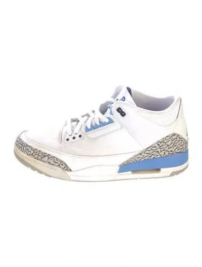 Pre-owned Jordan Leather Animal Print Athletic Sneakers In White