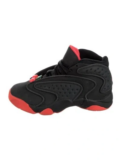 Pre-owned Jordan Leather Athletic Sneakers In Black