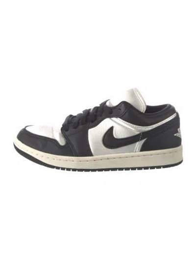 Pre-owned Jordan Leather Athletic Sneakers In Black