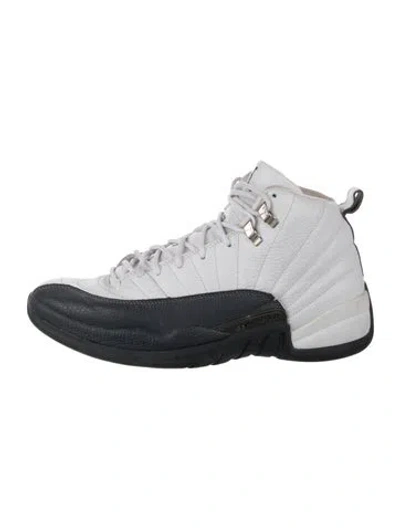 Pre-owned Jordan Leather Athletic Sneakers In Grey