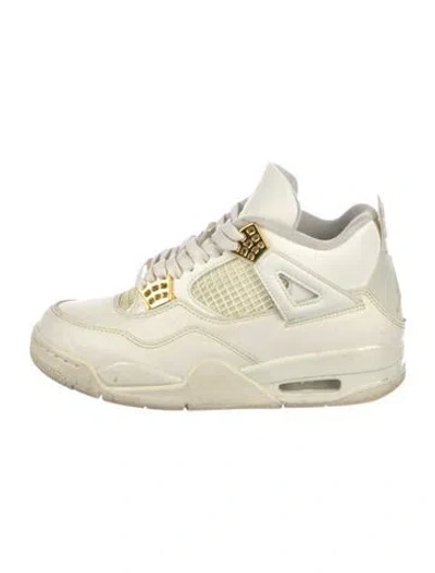 Pre-owned Jordan Leather Athletic Sneakers In Neutral