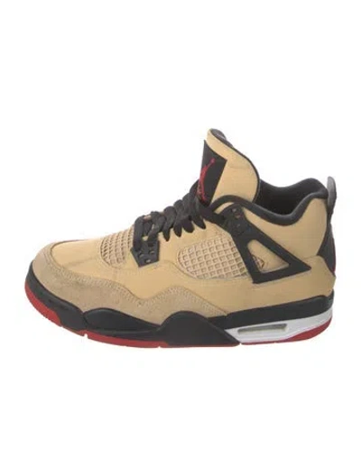 Pre-owned Jordan Leather Athletic Sneakers In Neutrals