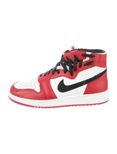 Pre-owned Jordan Leather Athletic Sneakers In Red