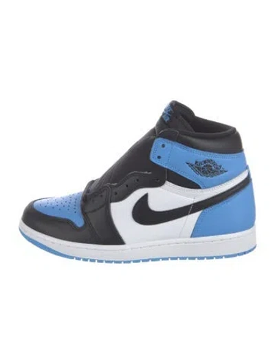 Pre-owned Jordan Leather Athletic Sneakers W/ Tags In Blue/white