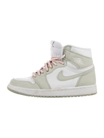 Pre-owned Jordan Leather Athletic Sneakers In White
