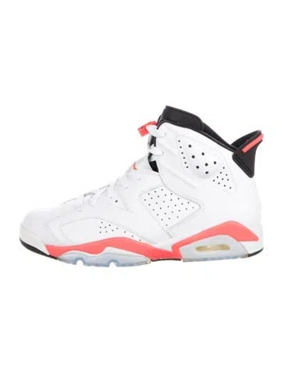 Pre-owned Jordan Leather Athletic Sneakers In White