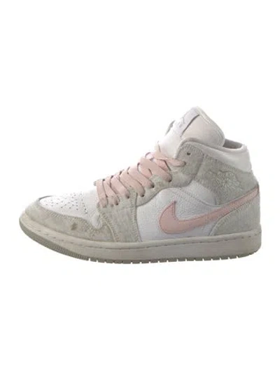 Pre-owned Jordan Leather Athletic Sneakers In White
