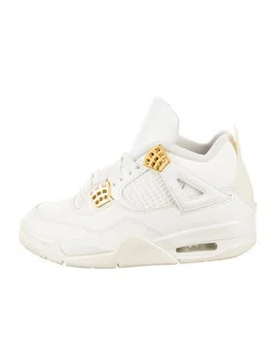 Pre-owned Jordan Leather Chunky Sneakers In White