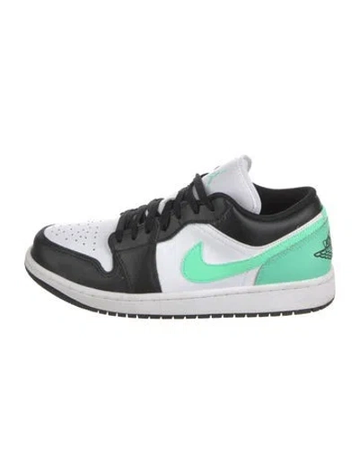 Pre-owned Jordan Leather Colorblock Pattern Athletic Sneakers In Multi