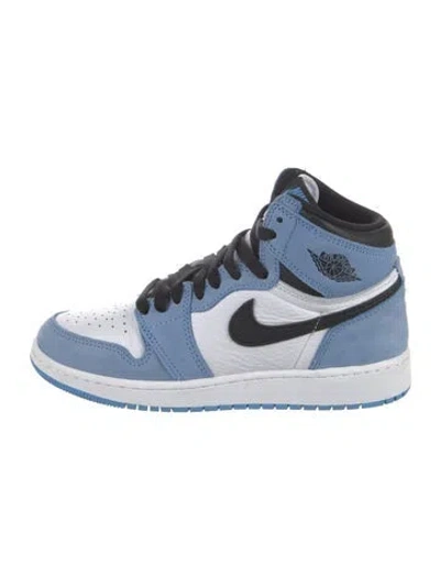 Pre-owned Jordan Leather Colorblock Pattern Athletic Sneakers In Multi