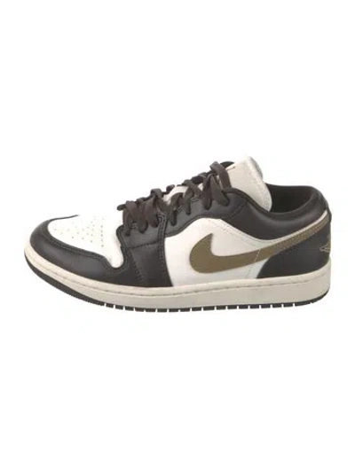 Pre-owned Jordan Leather Colorblock Pattern Athletic Sneakers In Multi