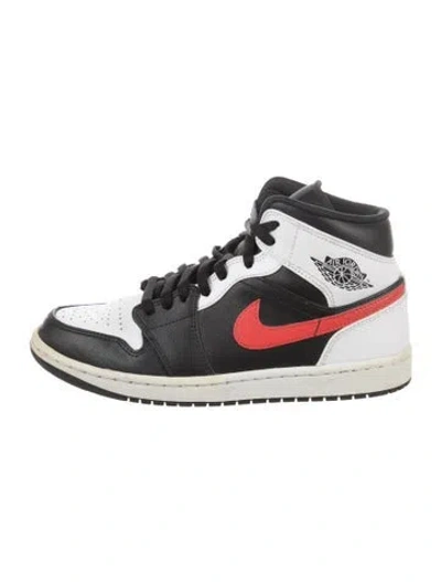 Pre-owned Jordan Leather Colorblock Pattern Athletic Sneakers In Multi