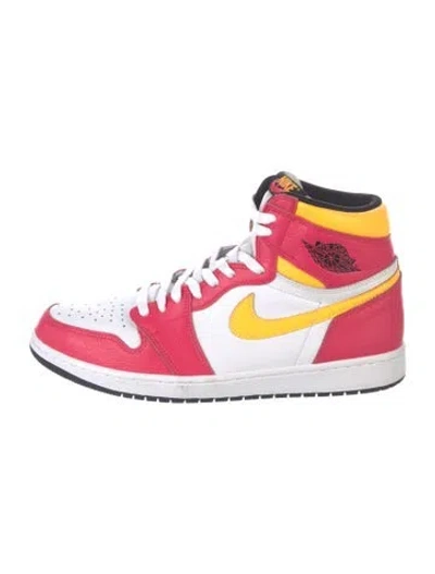 Pre-owned Jordan Leather Colorblock Pattern Athletic Sneakers In Multi