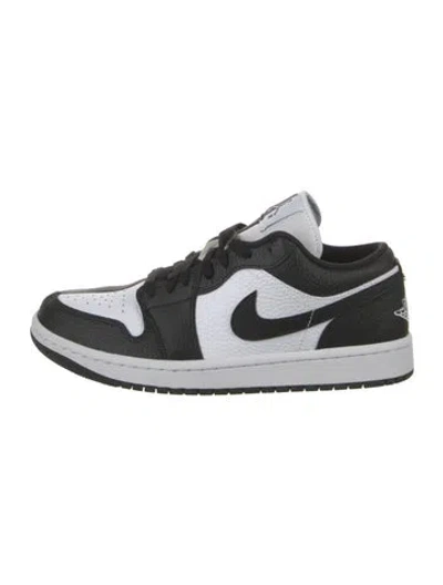 Pre-owned Jordan Leather Colorblock Pattern Athletic Sneakers In White
