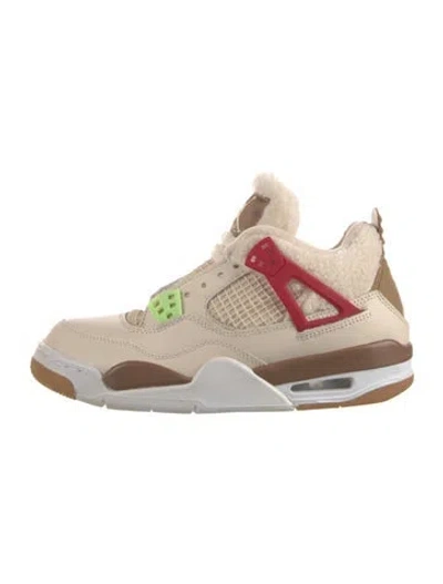 Pre-owned Jordan Leather Colorblock Pattern Chunky Sneakers In Neutral